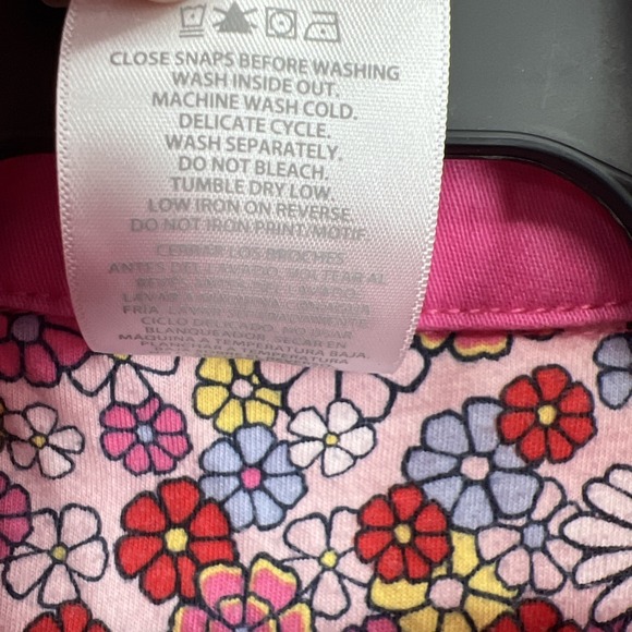 Peanuts Girl's Pink Jean Jacket Snoopy Embroidery Beaded Size 7 Retro - Picture 5 of 7